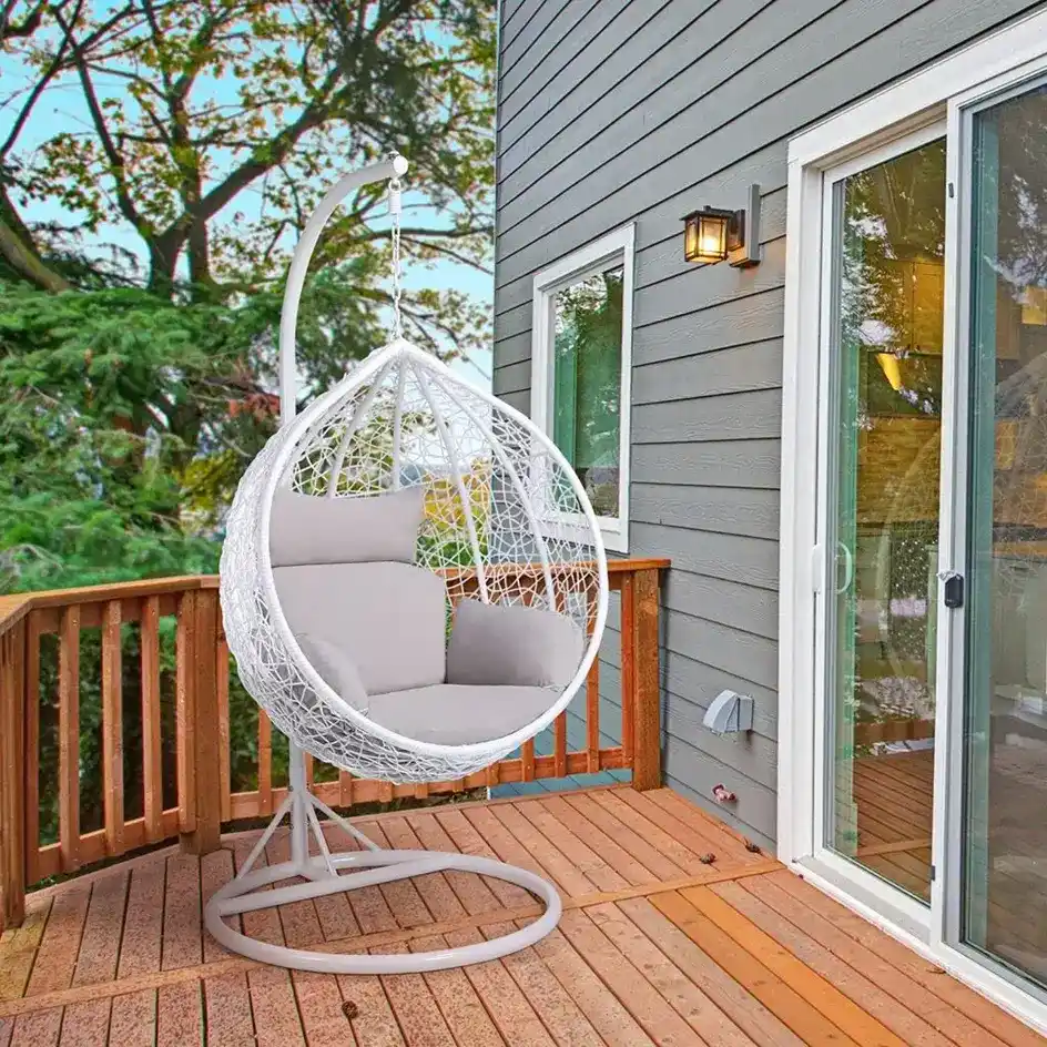 Hanging chair close-up